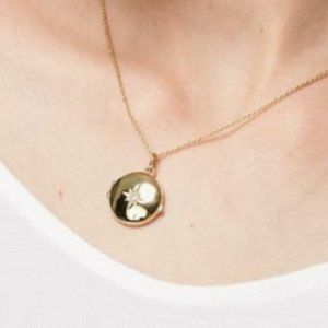 LOCKET ROUND NECKLACE MADE IN FR 18K